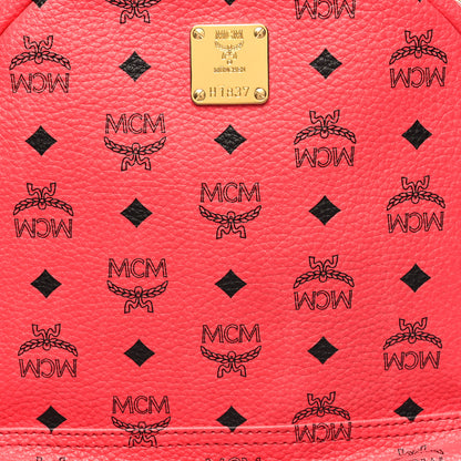 MCM Visetos Medium Side Studs Stark Backpack Corail 7 of 11