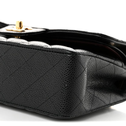 Chanel Caviar Quilted Small Double Flap Black 10 of 11