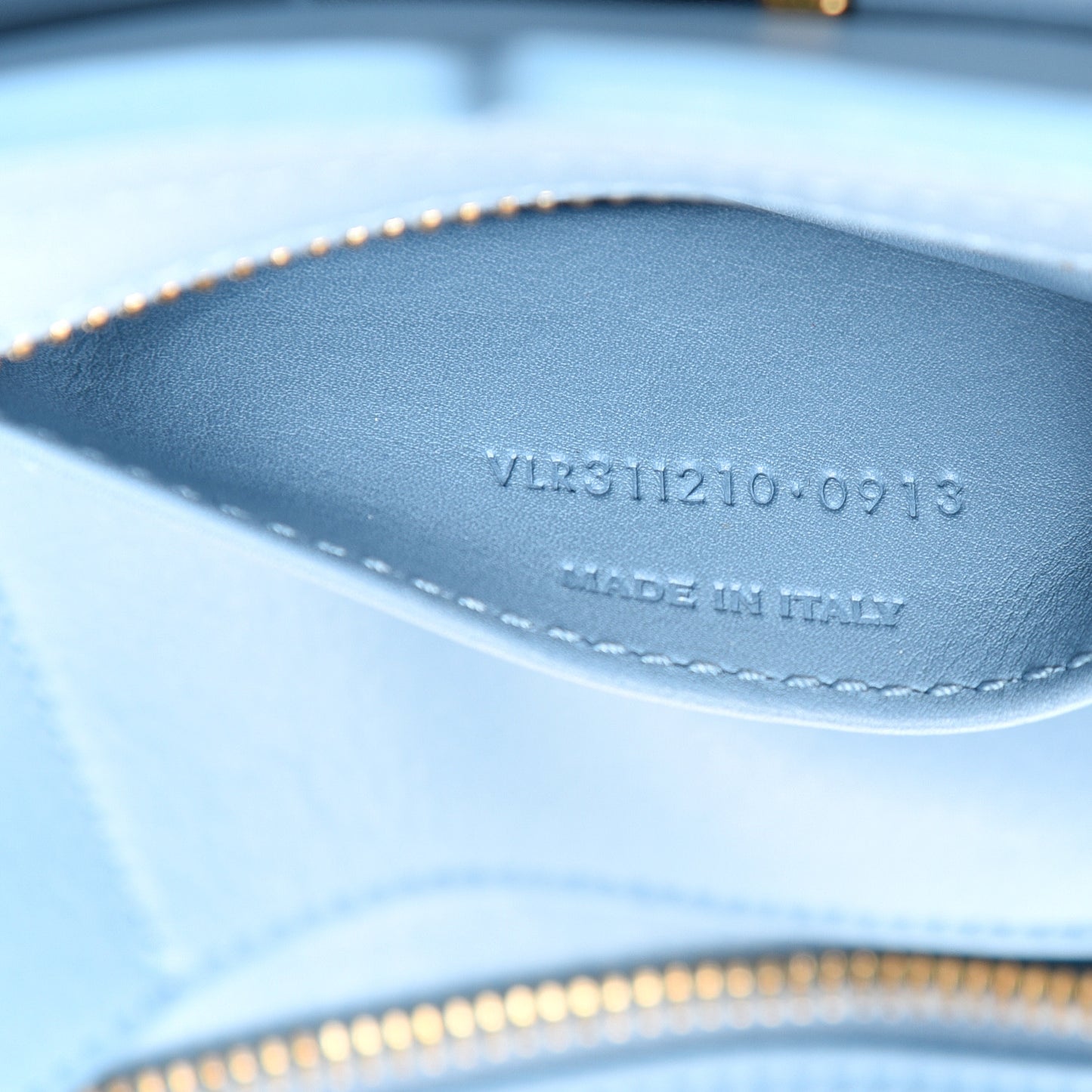 Calfskin Small Classic Y Cabas Blue Glacier