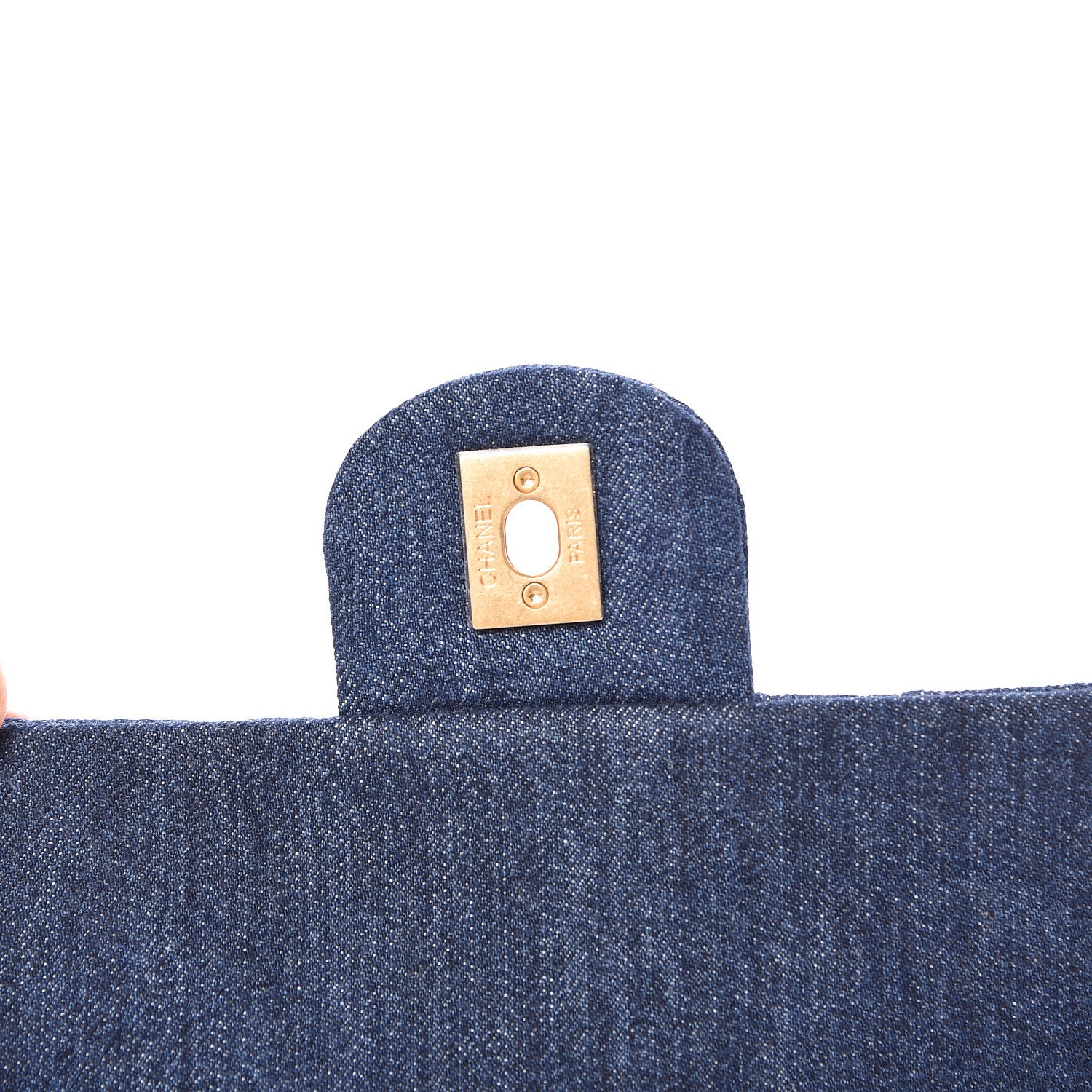 Chanel Denim Quilted Medium Flap Blue 7 of 10