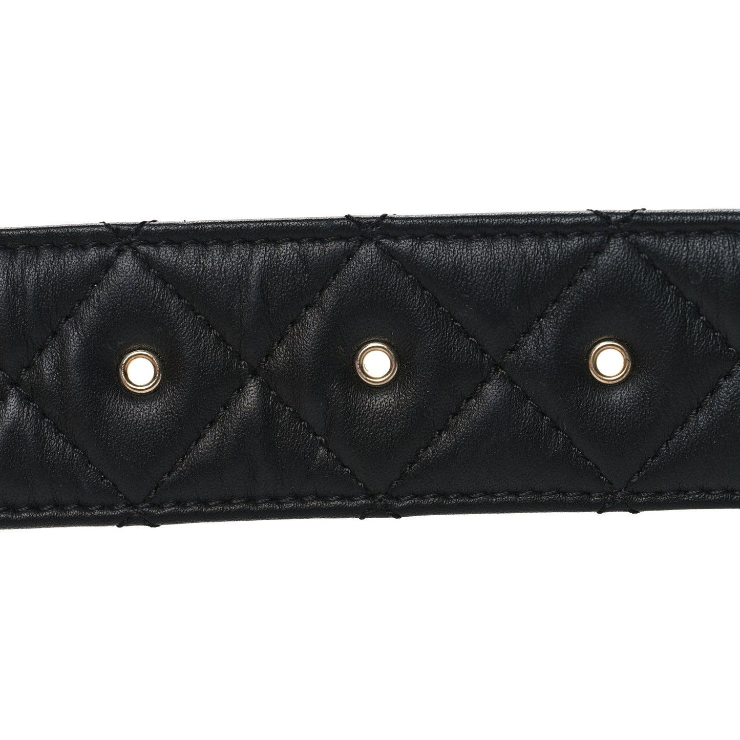 Lambskin Quilted CC Belt 90 36 Black