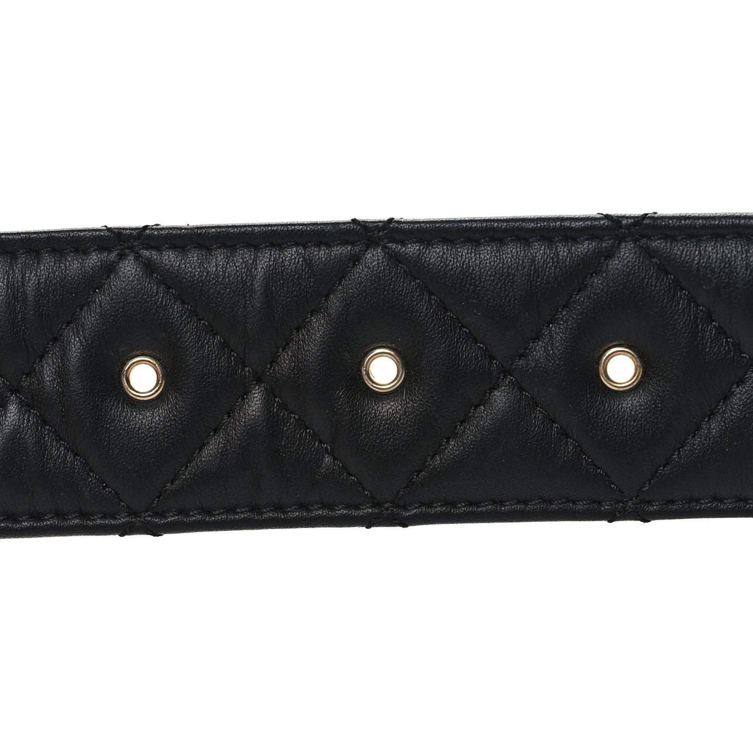 Chanel Lambskin Quilted CC Belt 90 36 Black 3 of 8