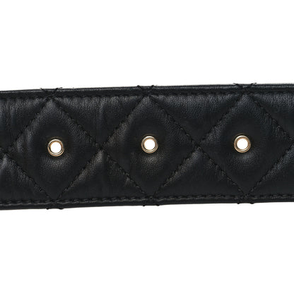 Chanel Lambskin Quilted CC Belt 90 36 Black 3 of 8