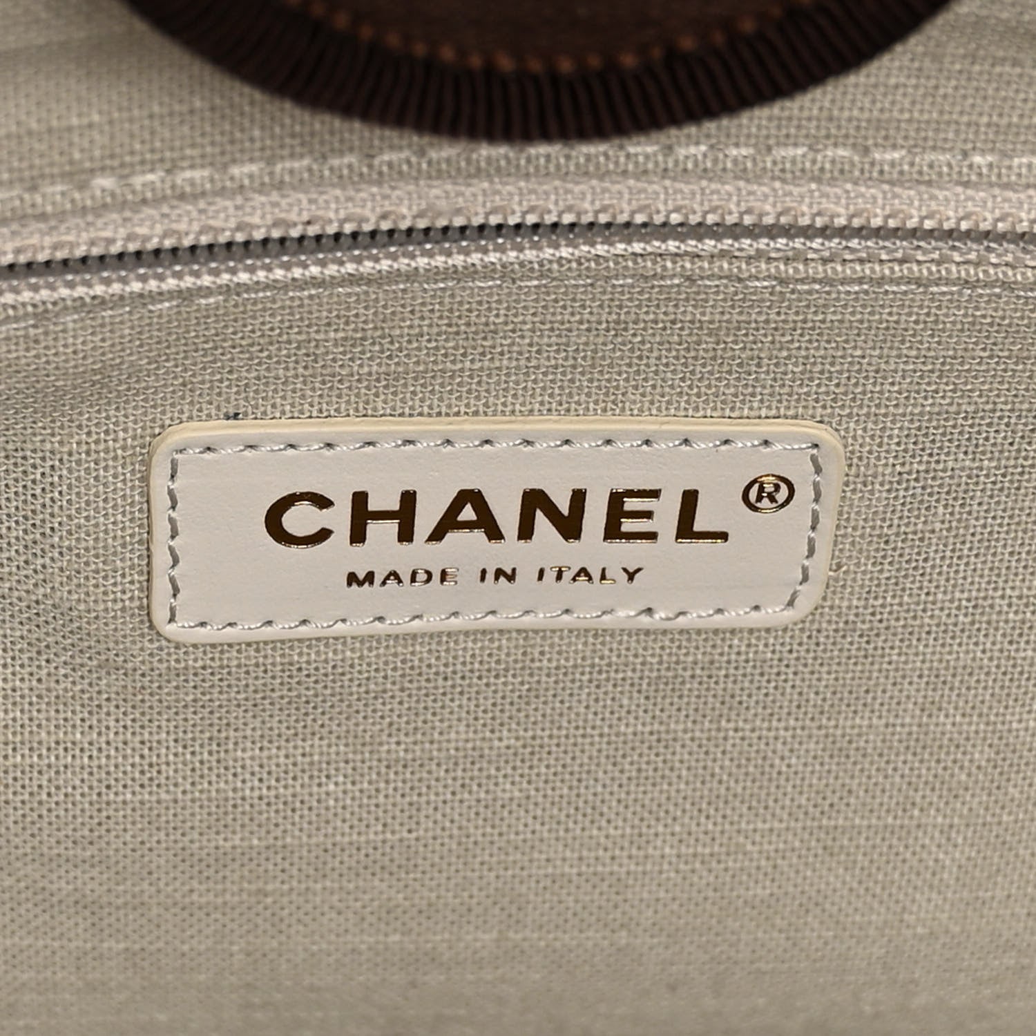Chanel Mixed Fibers Small Deauville Tote Brown 7 of 11