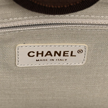 Chanel Mixed Fibers Small Deauville Tote Brown 7 of 11