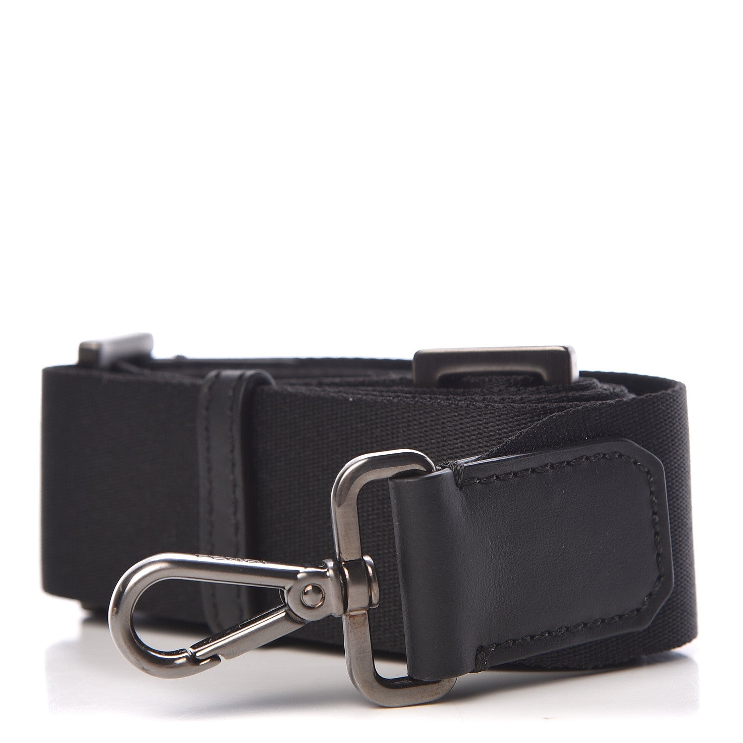 Fendi Canvas Calfskin Strap Black 1 of 3