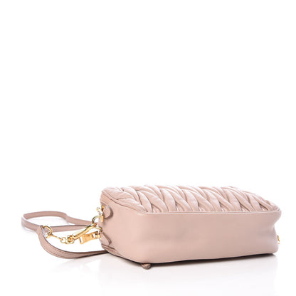 Miu Miu Nappa Matelasse Double Zip Chain Shoulder Bag Cammeo 4 of 13