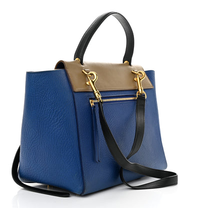 Celine Elephant Calfskin Mini Tri-Color Belt Bag Indigo 3 of 16