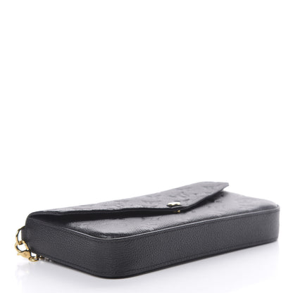 Louis Vuitton Empreinte Pochette Felicie Chain Wallet Black 4 of 11