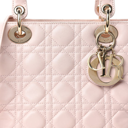 Christian Dior Lambskin Cannage Medium Lady Dior Light Pink 19 of 19