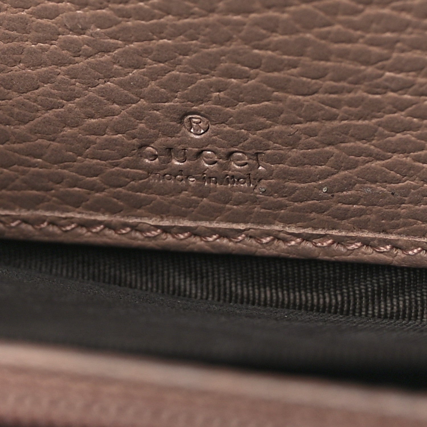 Gucci Dollar Calfskin GG Supreme Monogram GG Marmont Zip Around Wallet Porcelain Rose Beige Ebony 6 of 6
