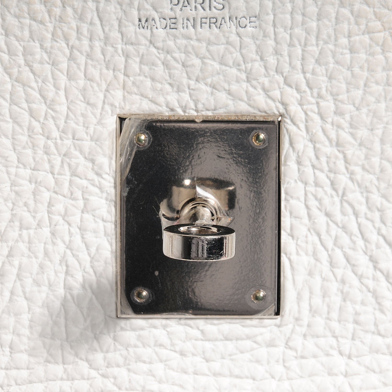 Hermes Taurillon Clemence Birkin 35 White 27 of 28