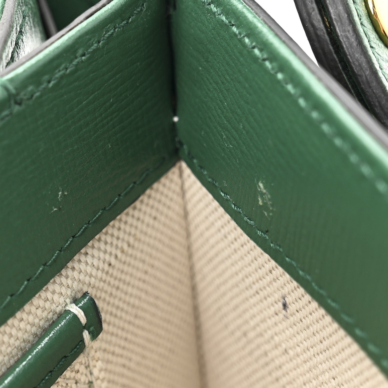 Gucci Azalea Calfskin Horsebit 1955 Shoulder Bag New Shamarock Emerald 11 of 13