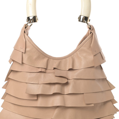 Saint Laurent Chevre Ruffle Saint Tropez Beige 8 of 12