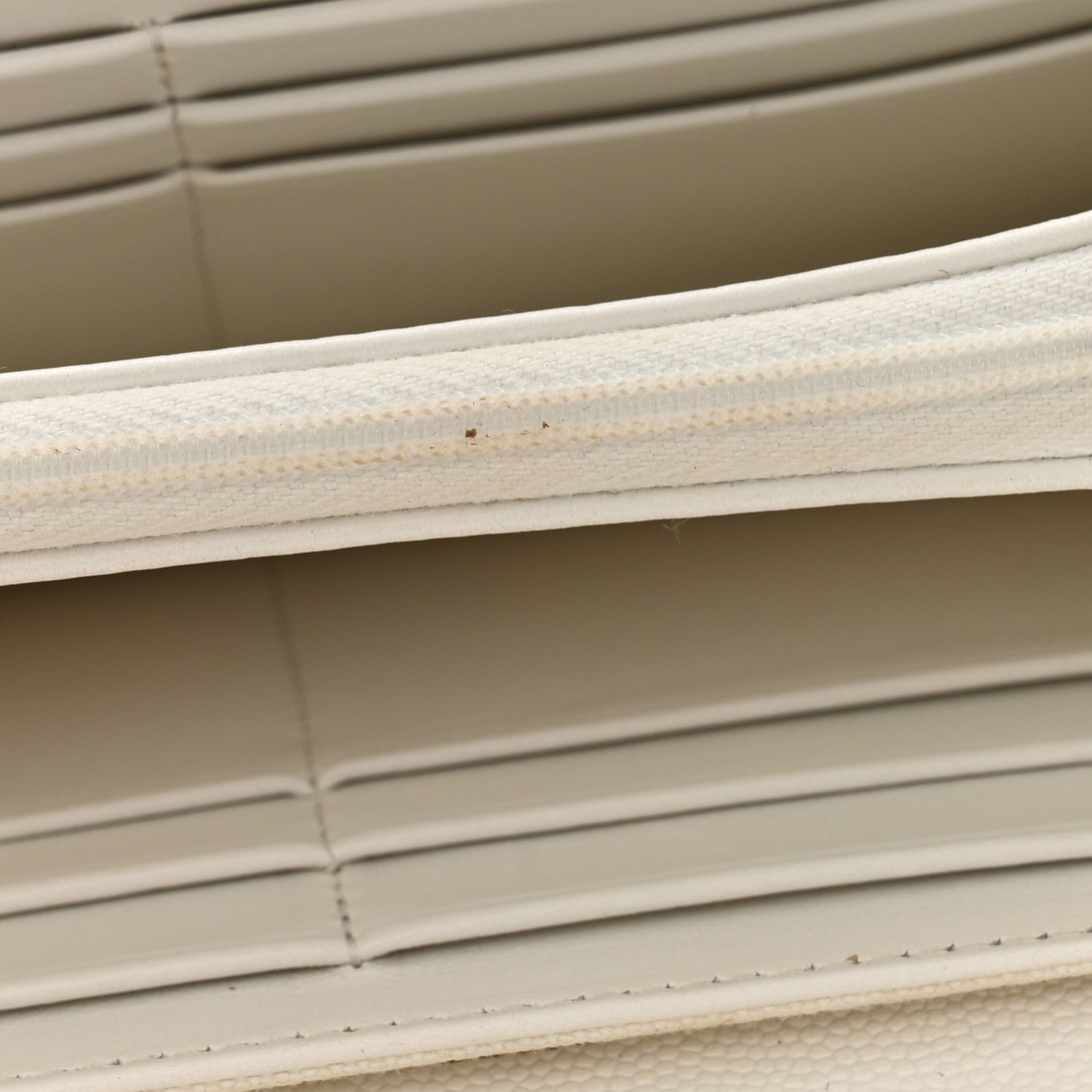 Chanel Caviar Quilted Large Gusset Flap Wallet White 11 of 13