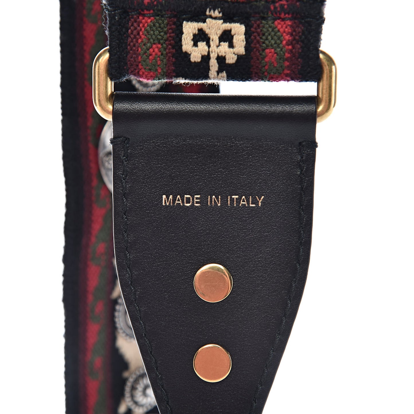 Canvas Embroidered Studded Bohemian Shoulder Strap Red