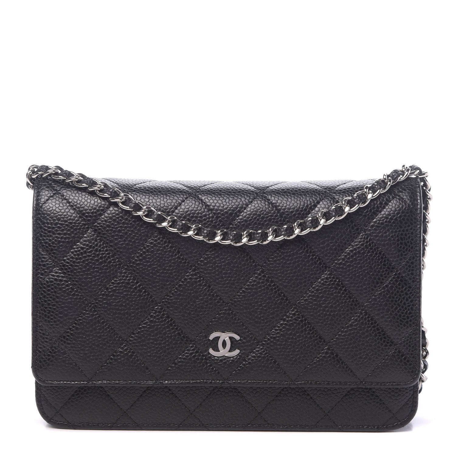 Chanel Caviar Quilted Wallet On Chain WOC Black 1 of 13
