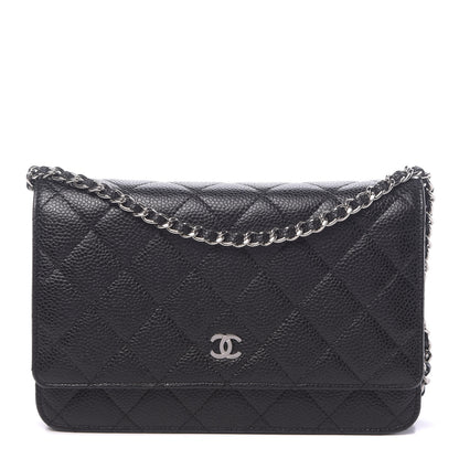Chanel Caviar Quilted Wallet On Chain WOC Black 1 of 13