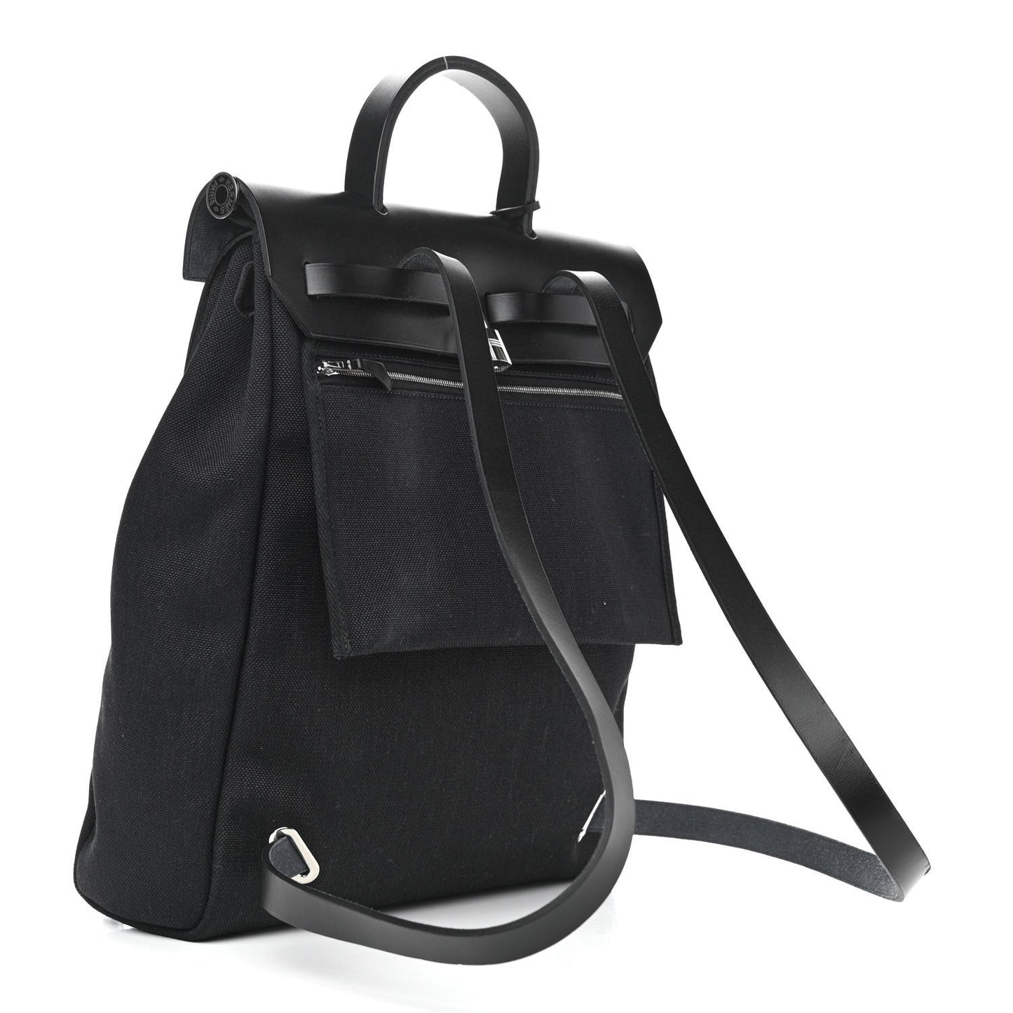 Military Toile Vache Hunter Herbag a Dos Zip Retourne Backpack Black