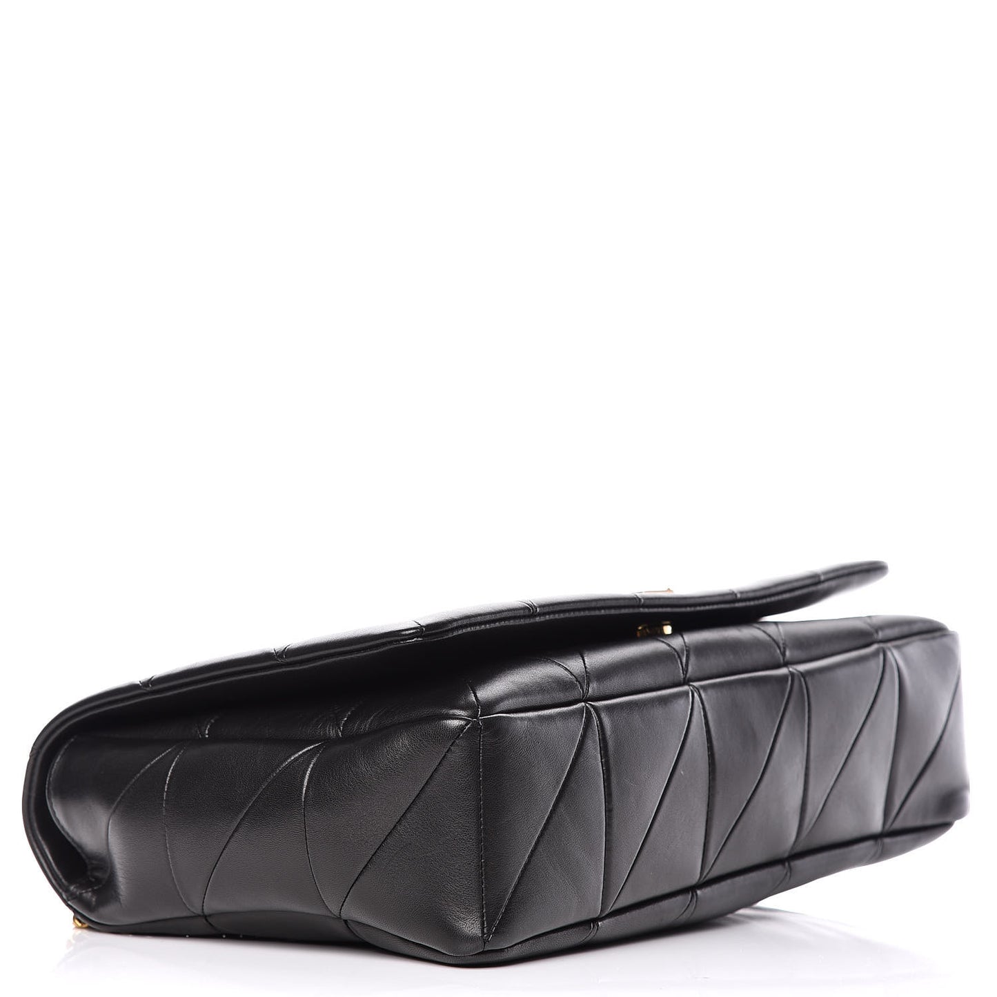 Lambskin Patchwork Monogram Large Jamie Black