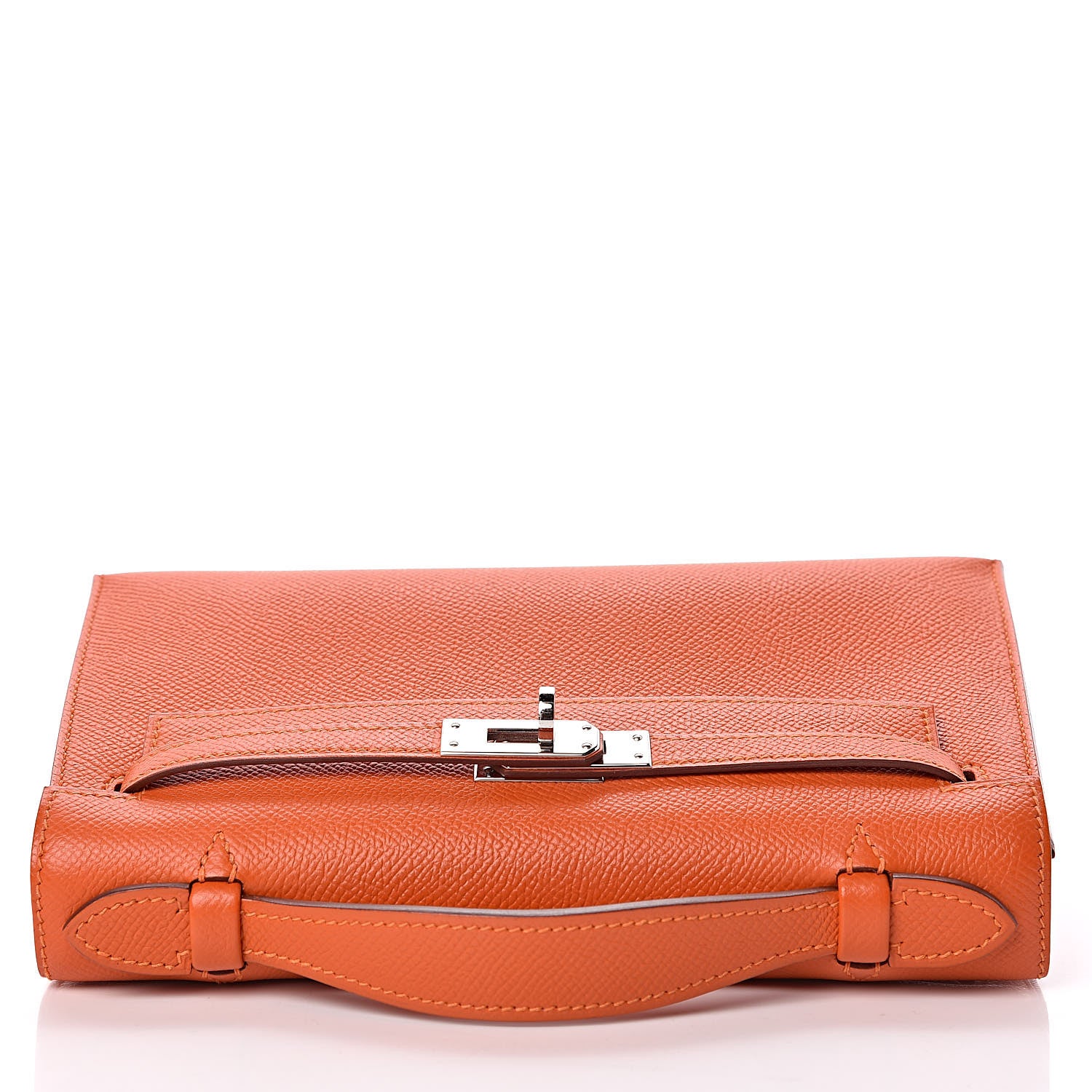 Hermes Epsom Kelly Pochette Clutch Feu 23 of 27
