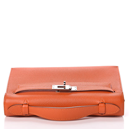Hermes Epsom Kelly Pochette Clutch Feu 23 of 27