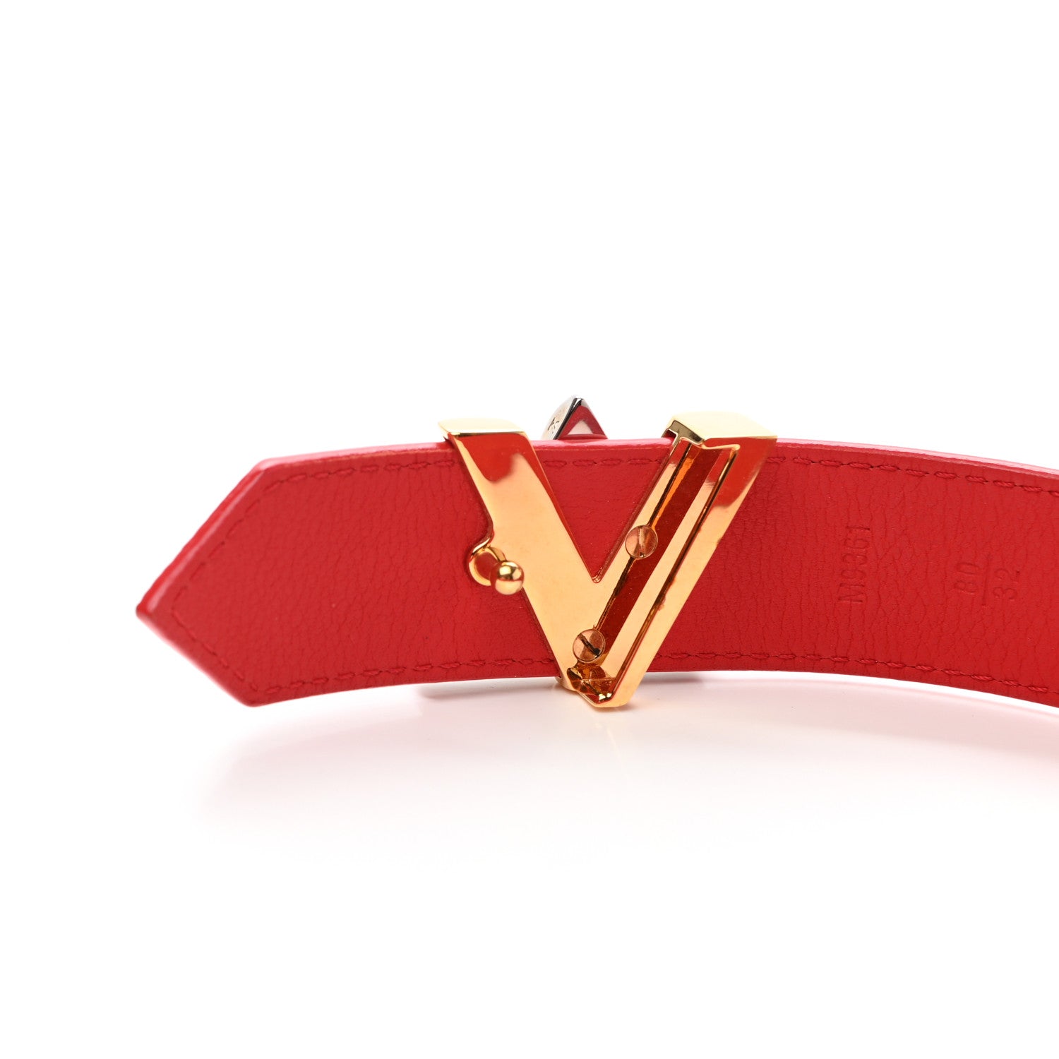 Louis Vuitton Epi 30mm LV Twist Belt 80 32 Coquelicot 6 of 9