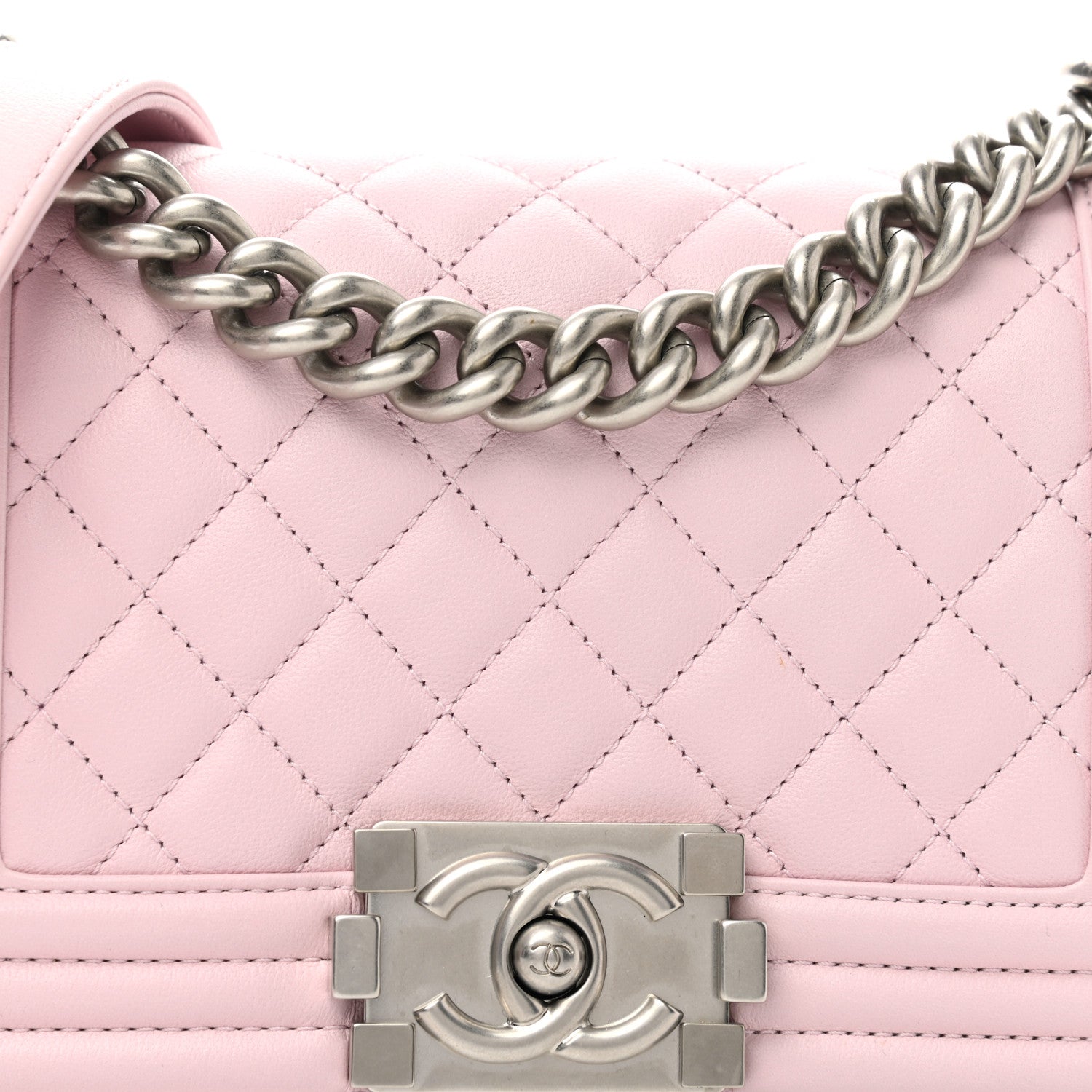 Chanel Calfskin Quilted Small Boy Flap Light Pink 8 of 10