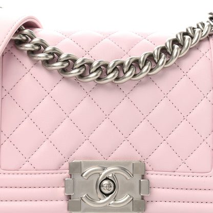 Chanel Calfskin Quilted Small Boy Flap Light Pink 8 of 10