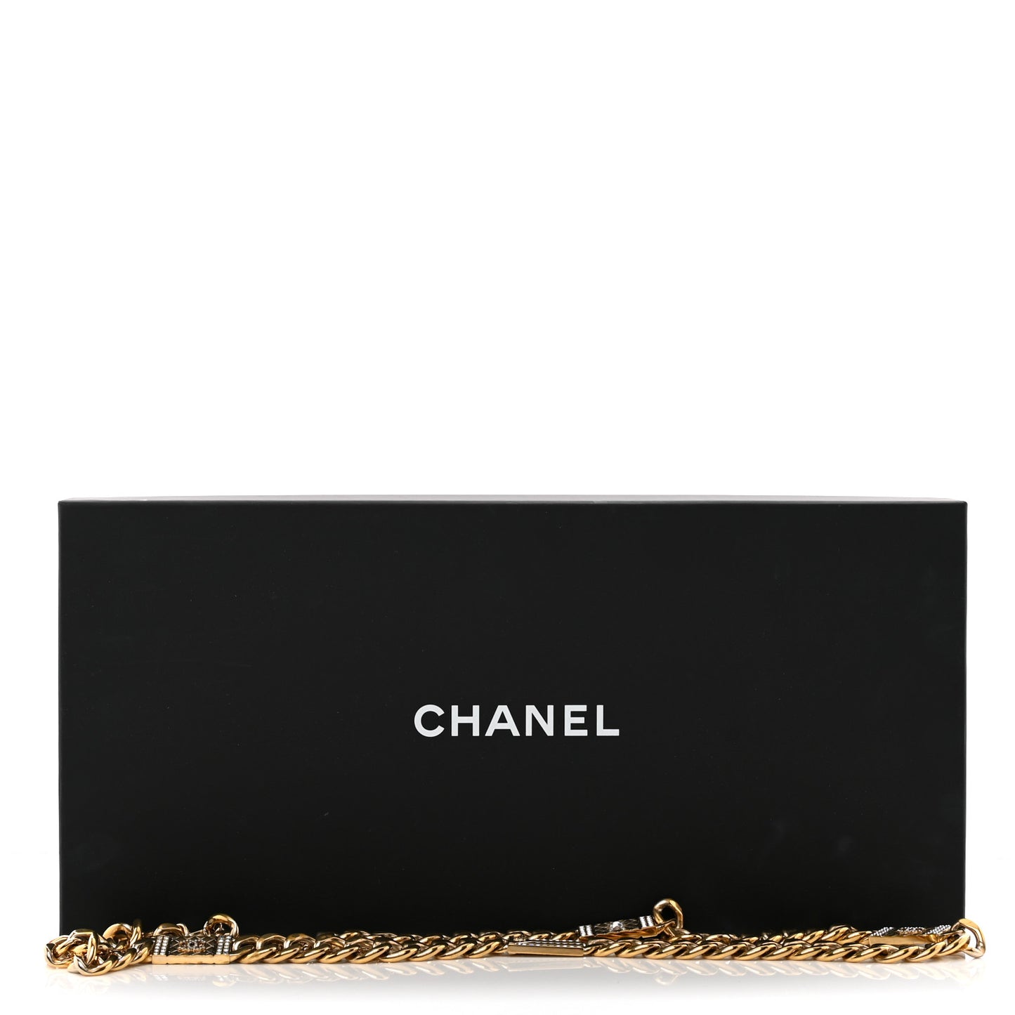 Crystal CC Cuba Chain Belt Gold