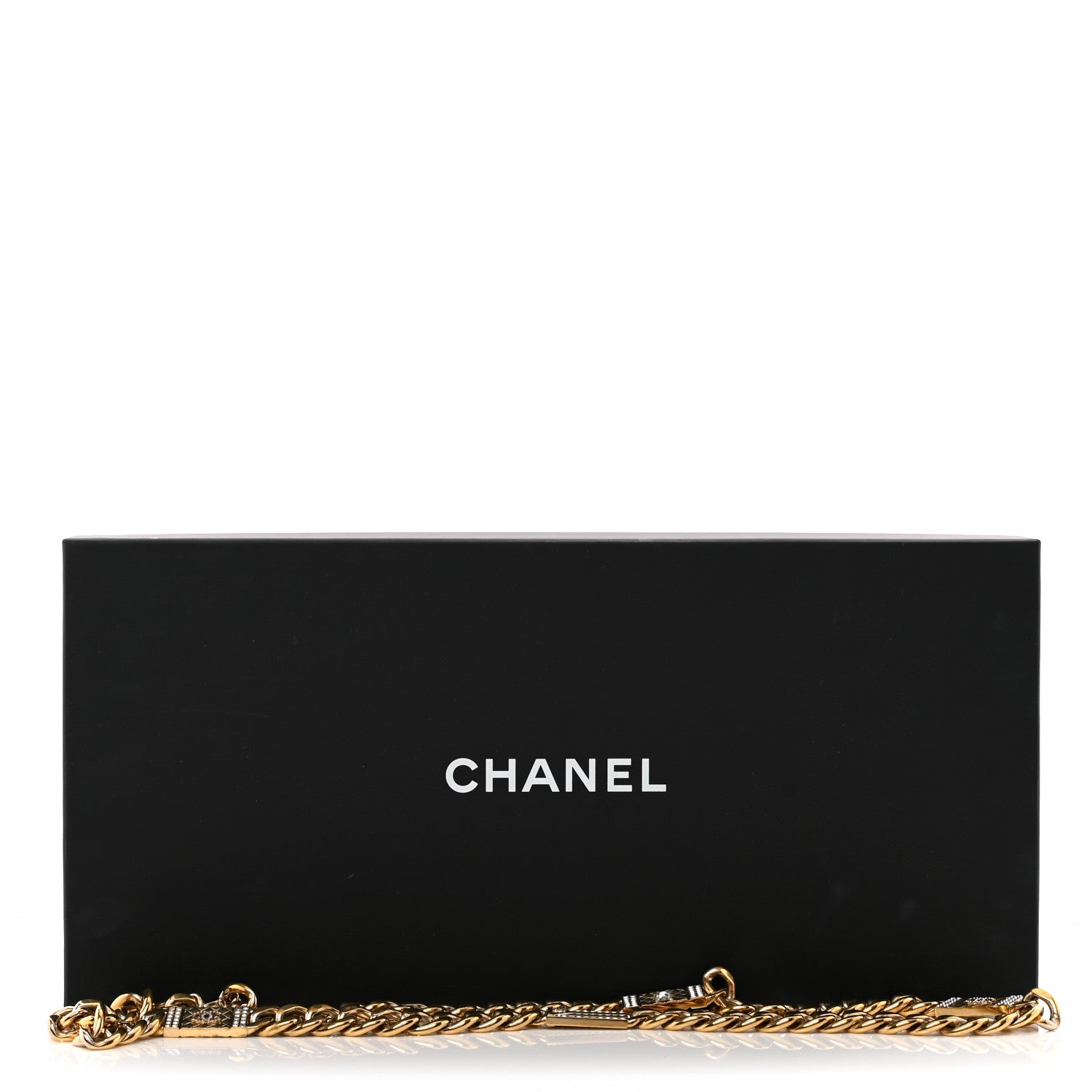 Chanel Crystal CC Cuba Chain Belt Gold 3 of 4