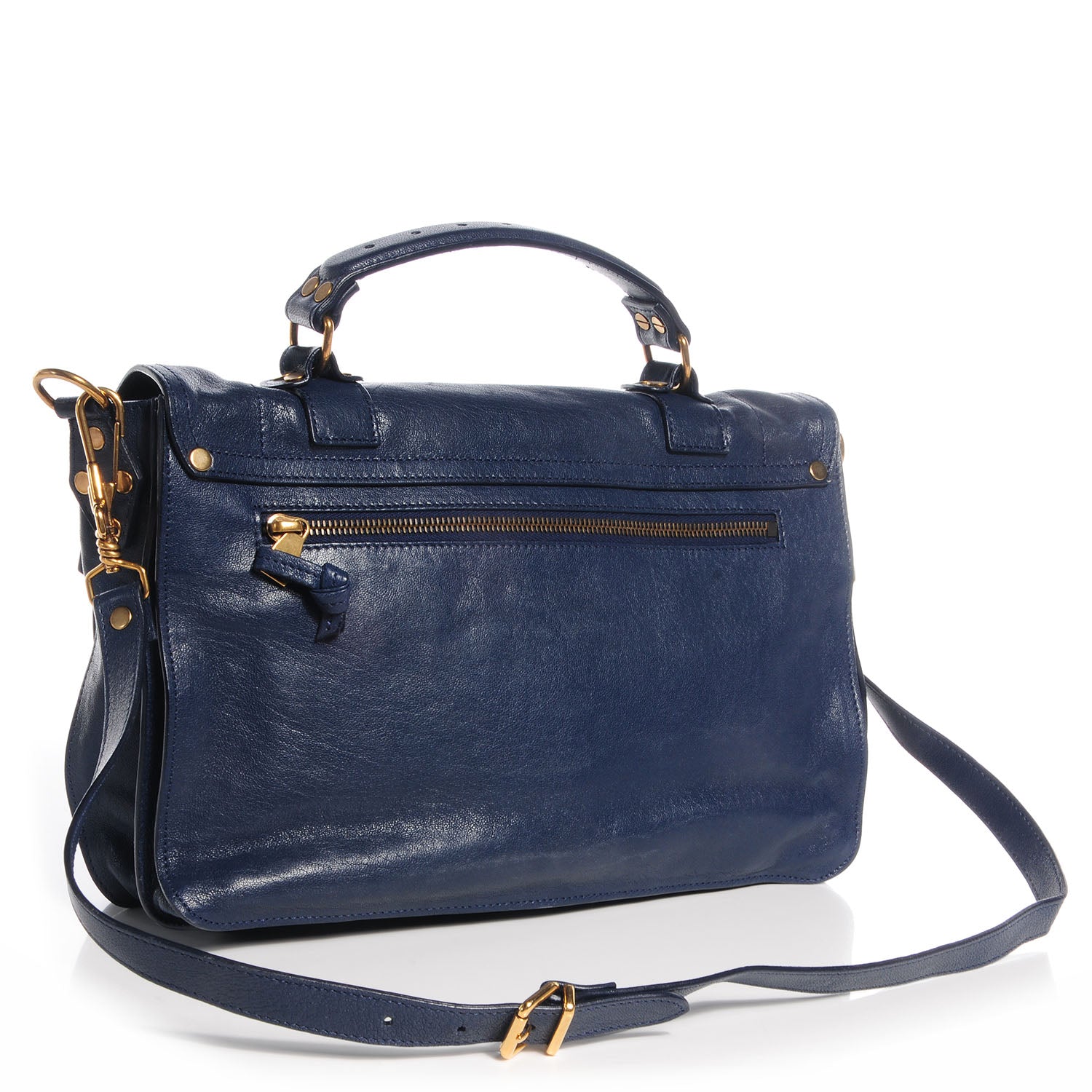 Proenza Schouler Lambskin PS1 Medium Satchel Marine 3 of 12