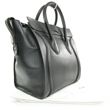 Celine Smooth Calfskin Mini Luggage Black 3 of 8