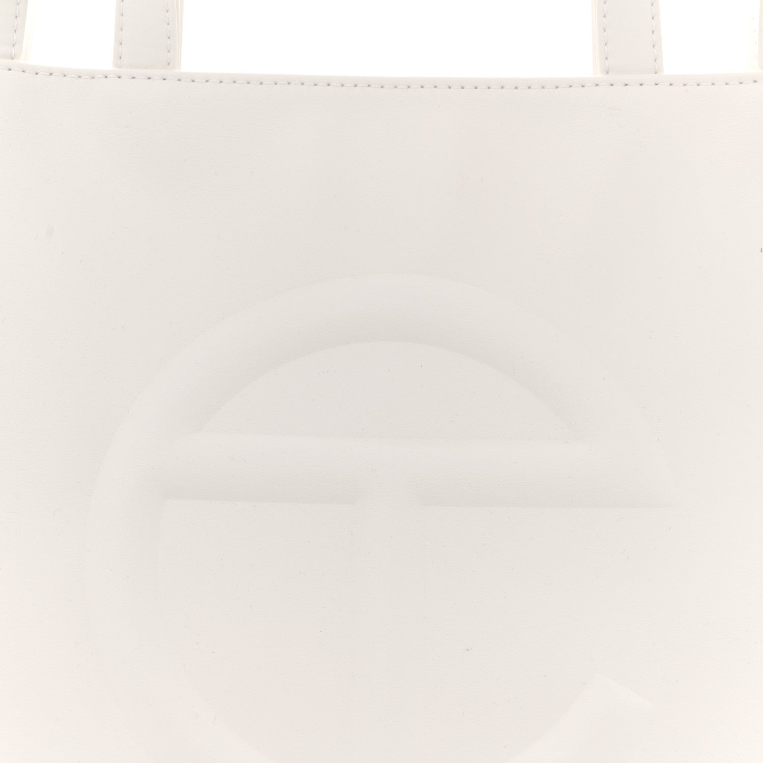 Telfar Vegan Leather Medium Shopping Bag White 8 of 14