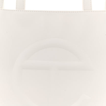 Telfar Vegan Leather Medium Shopping Bag White 8 of 14