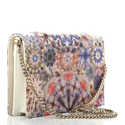 Christian Dior Calfskin KaleiDiorscopic Diorama Wallet On Chain Pouch Latte Multicolor 3 of 10