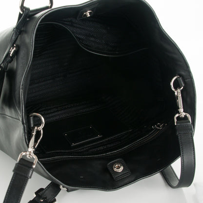 Prada Soft Calf Shopping Tote Nero Black 6 of 8
