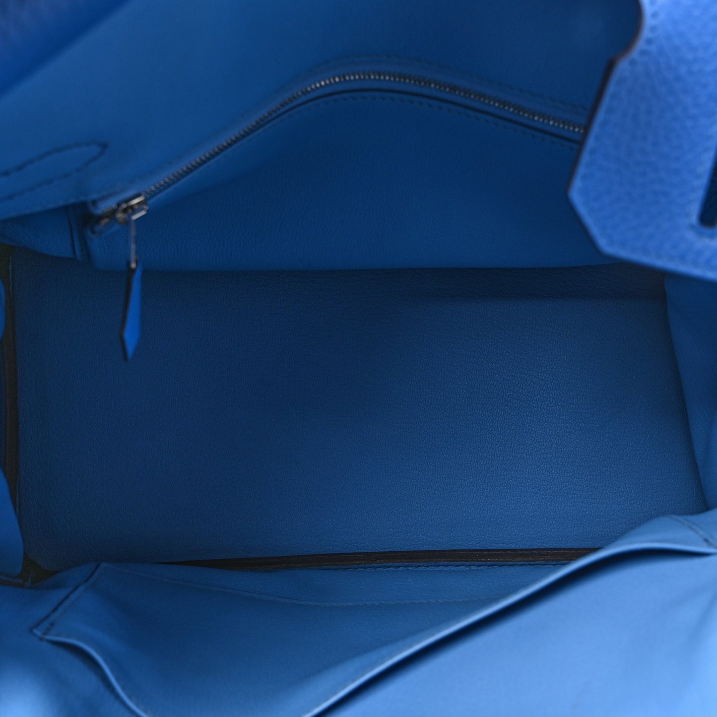 Taurillon Clemence Verso Birkin 30 Bleu Zellige Bleu Paradise
