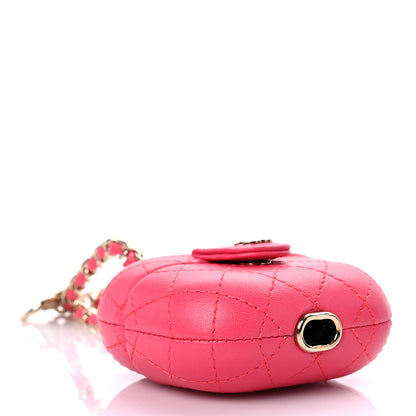 Chanel Lambskin Quilted Airpods Pro Case With Chain Pink 3 of 9