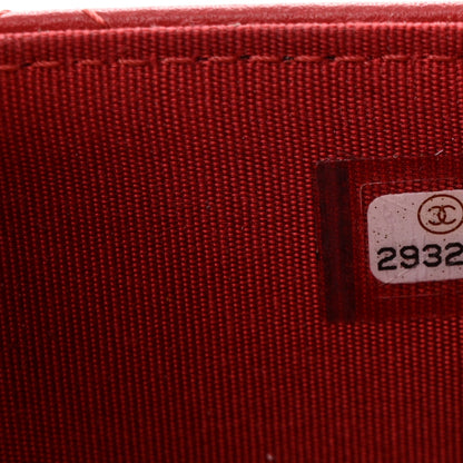 Chanel Lambskin Quilted Trendy CC Wallet On Chain WOC Red 8 of 16