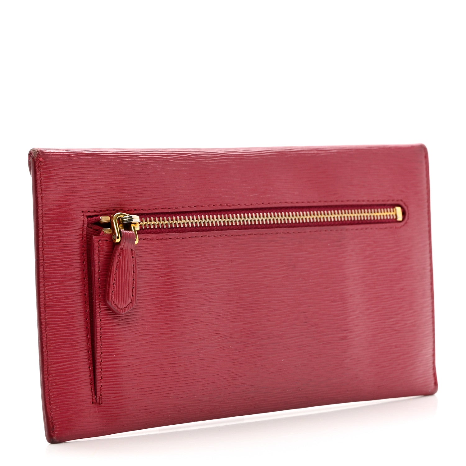 Prada Vitello Move Envelope Wallet Ibisco 2 of 9