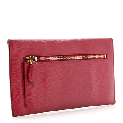 Prada Vitello Move Envelope Wallet Ibisco 2 of 9