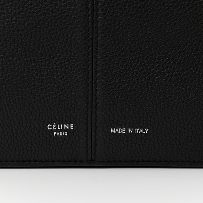 Celine Baby Grained Calfskin Medium Tri-Fold Bag Black 8 of 12