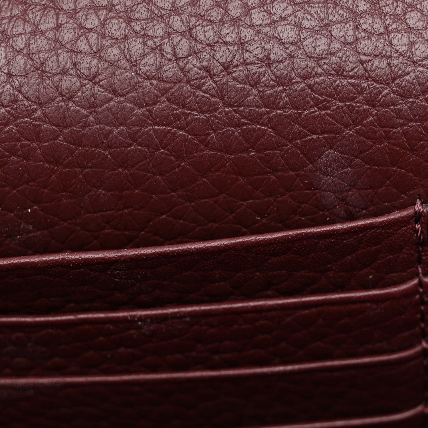 Valentino Garavani Pebbled Calfskin Rockstud Envelope Wallet on Chain Vinaccia 5 of 12