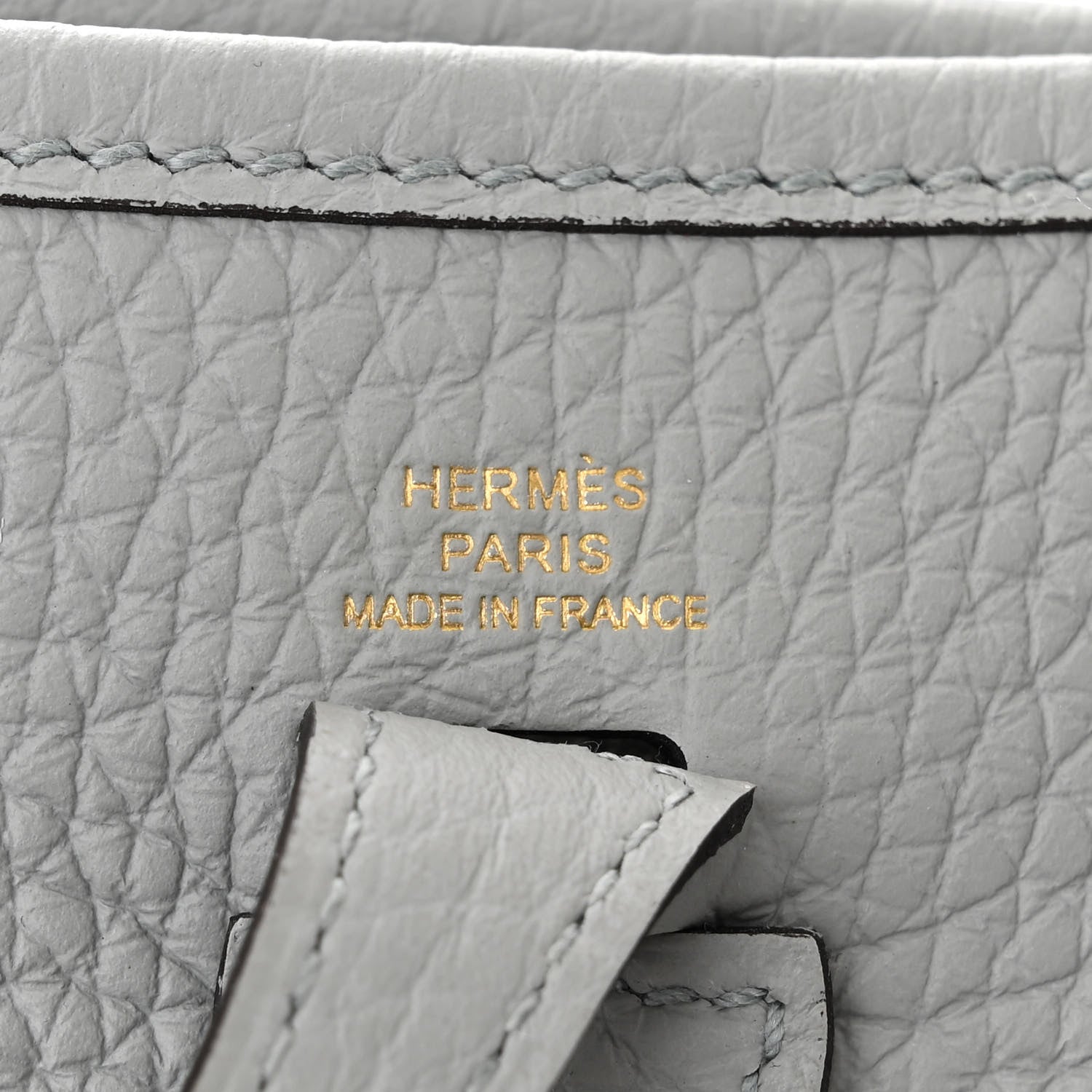 Hermes Taurillon Clemence Evelyne TPM Bleu Glacier 6 of 11