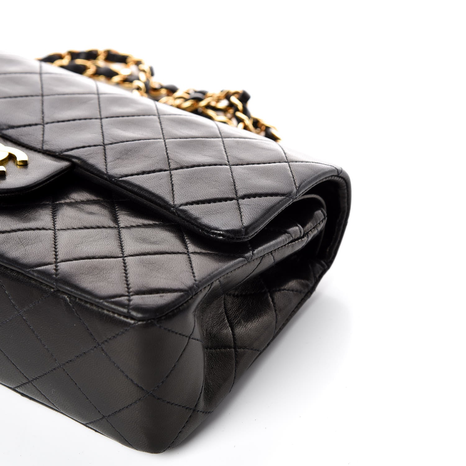 Chanel Lambskin Quilted Small Double Flap Black 10 of 16