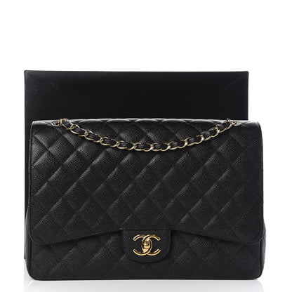 Chanel Caviar Quilted Maxi Double Flap Black 9 of 9