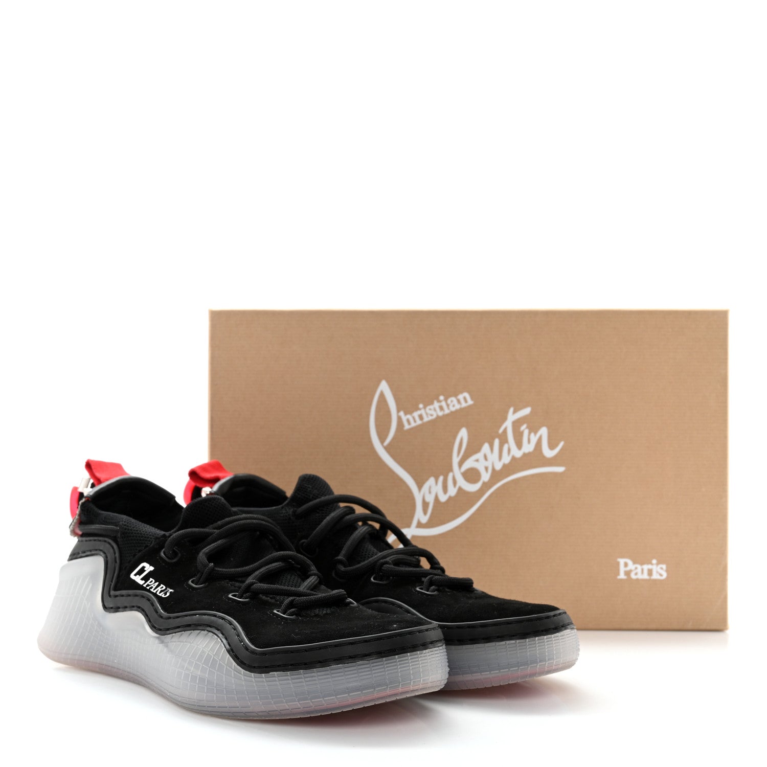 Christian Louboutin Suede Arpoador Donna Sneakers 38 Black 10 of 10