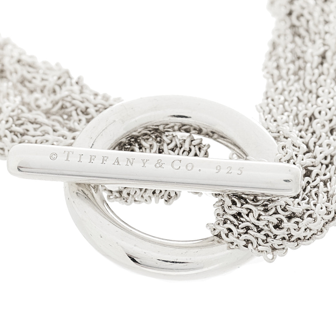 Sterling Silver Open Heart Multi Strand Bracelet