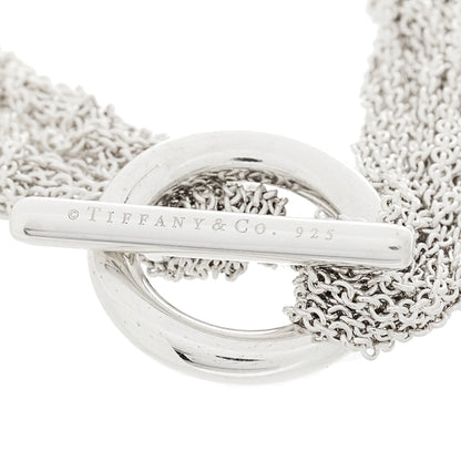 Tiffany Sterling Silver Open Heart Multi Strand Bracelet 3 of 3